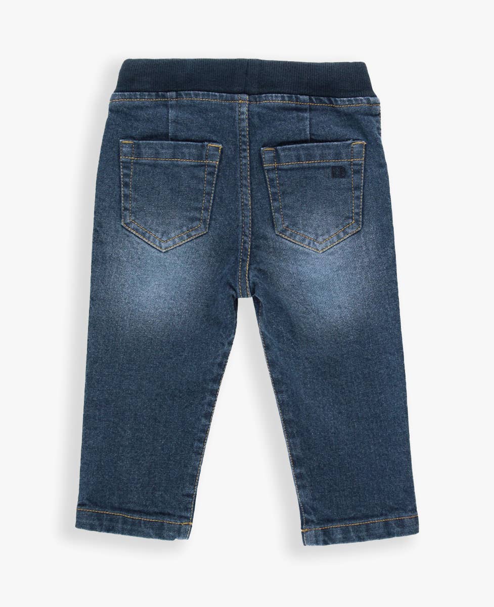 RuffleButts + RuggedButts - Boys Medium Wash Stretch Denim Pull-on Jeans
: 3T