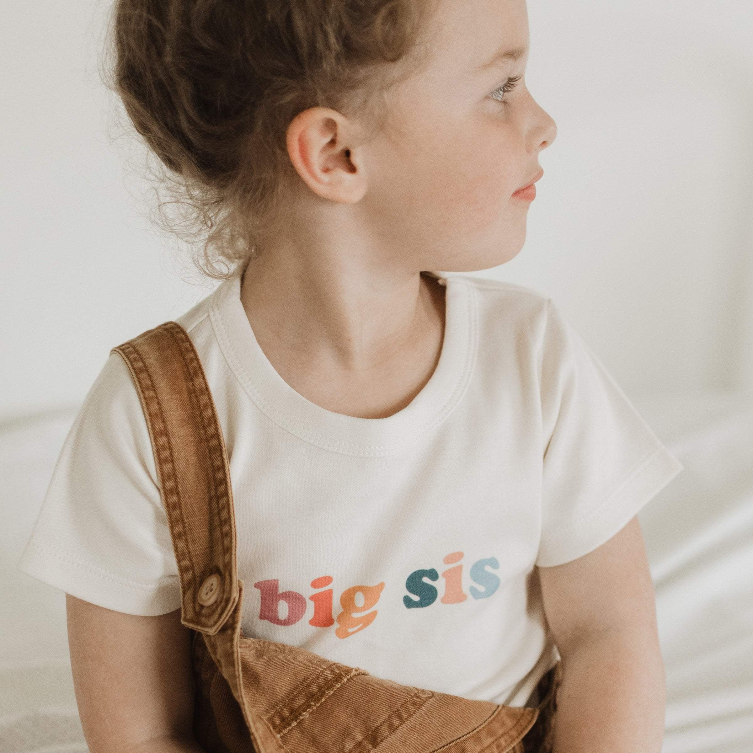 Finn + Emma - Kid toddler organic graphic tee | big sis: 2T