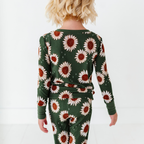 Kiki + Lulu - Rustic Blooms Ribbed Toddler/Big Kid Pajamas: 5/6T