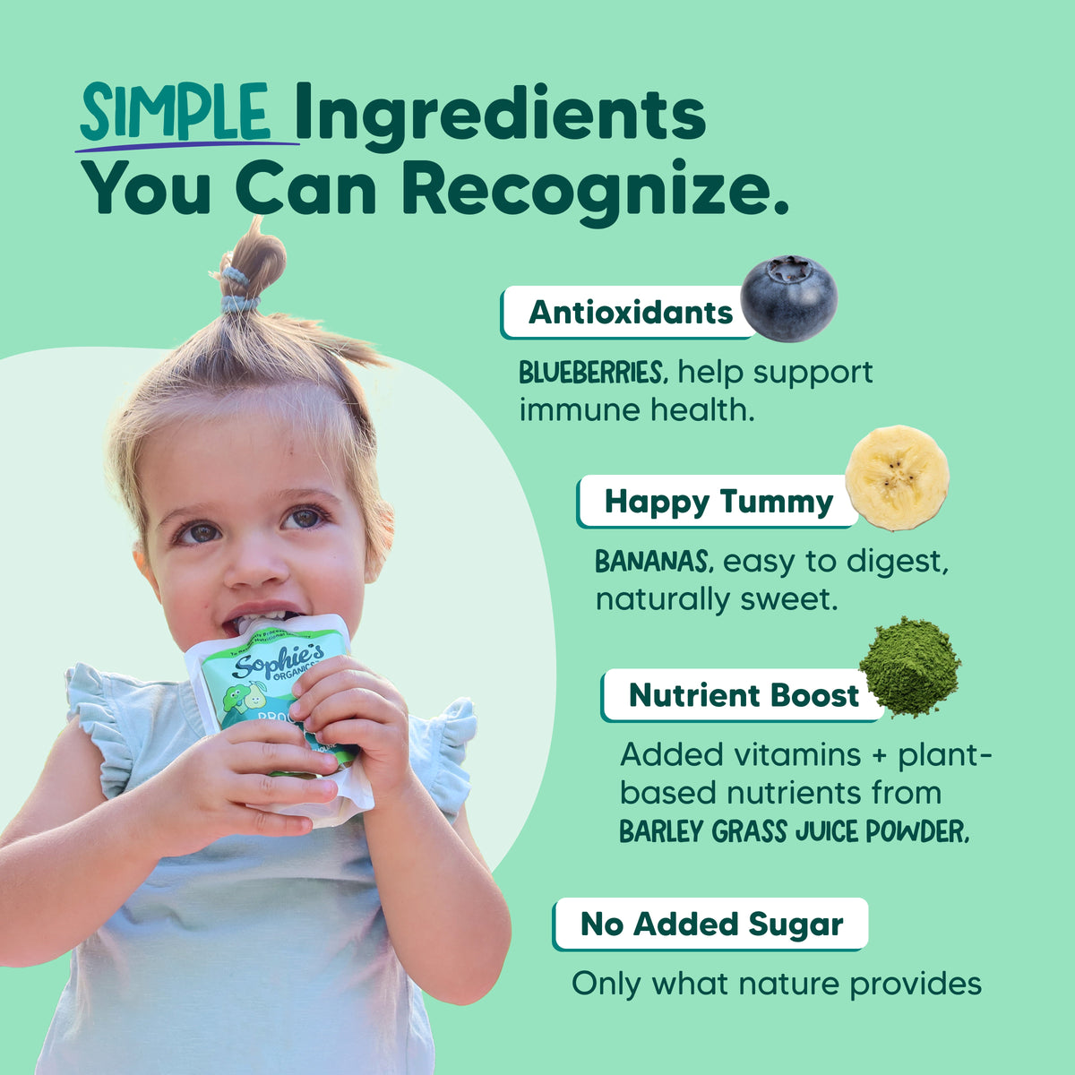 Snack Pouches - Organic - Berry Cool - 6 Pack