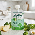 Snack Pouches - Organic - Broccoli & Pear - 6 Pack