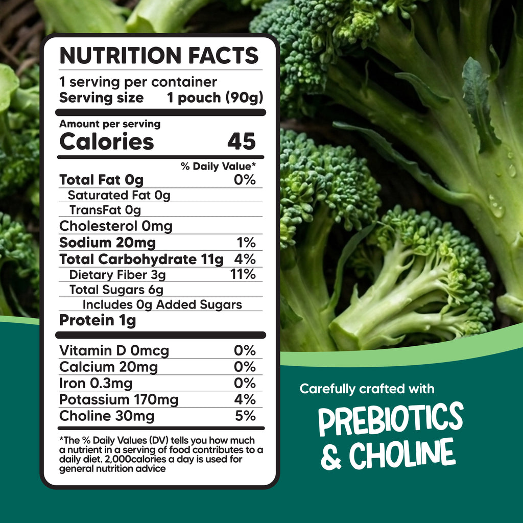Snack Pouches - Organic - Broccoli & Pear - 6 Pack