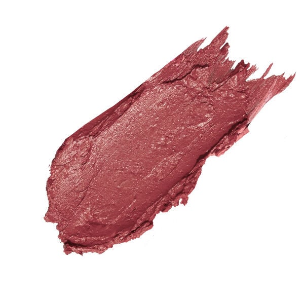 Swatch of rich rose-colored lipcolor with creamy texture showcasing Merle Norman Cosmetics - Age Defying+ Lipcolor perfect for sophisticated, everyday mom life essentials.