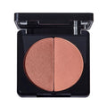 Merle Norman Cosmetics - Backstage Cheek Duo (Limited-Edition) featuring two rosy beige cheek colors in a sleek black compact, perfect for subtle, elegant makeup looks.
