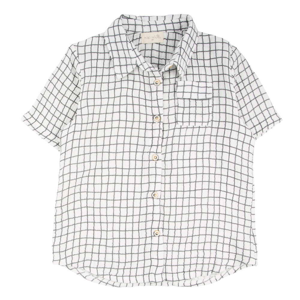 Miki Miette - Badminton Jerry Button Up Shirt - 4T