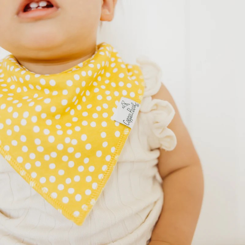 Bandana Bibs - Lemon - 4 Piece Set