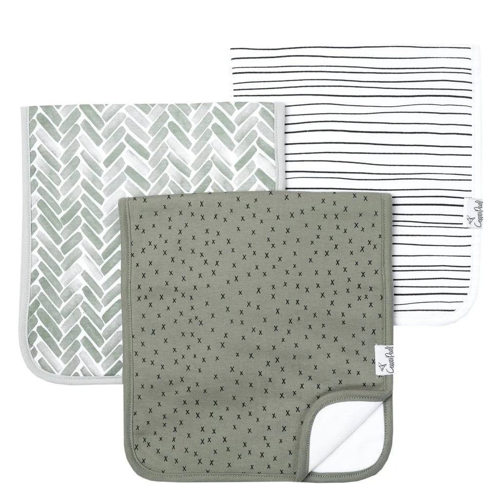Premium Burp Cloths - Alta - 3 Piece Set