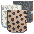 Premium Burp Cloths - Gemma In Tan - 3 Piece Set