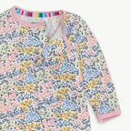 Children's floral pajama on a white background.