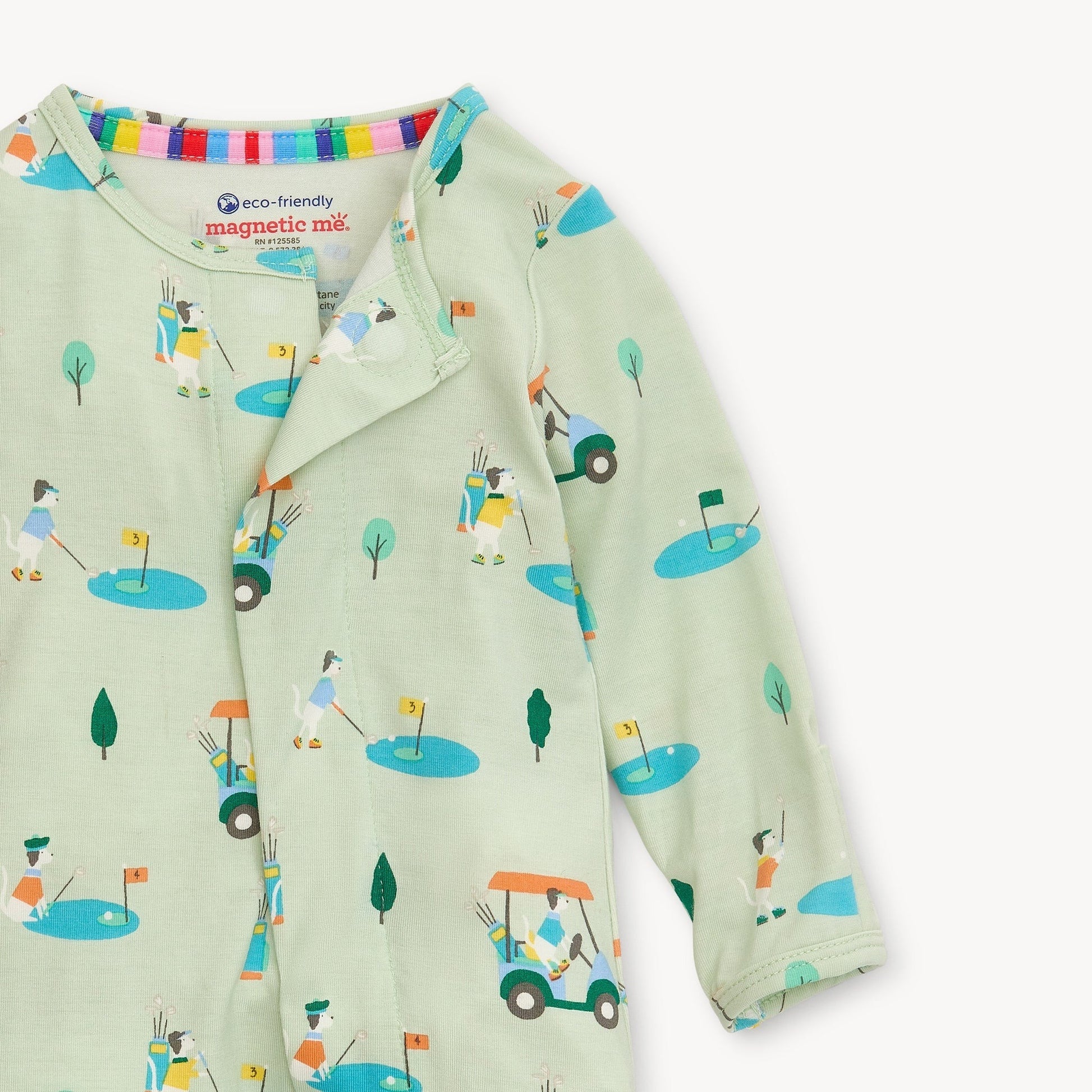 A long-sleeve baby sleep sack by eco-friendly Magnetic Me.