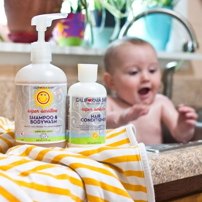 California Baby - (No Fragrance) Super Sensitive™ Shampoo + Conditioner Bundle