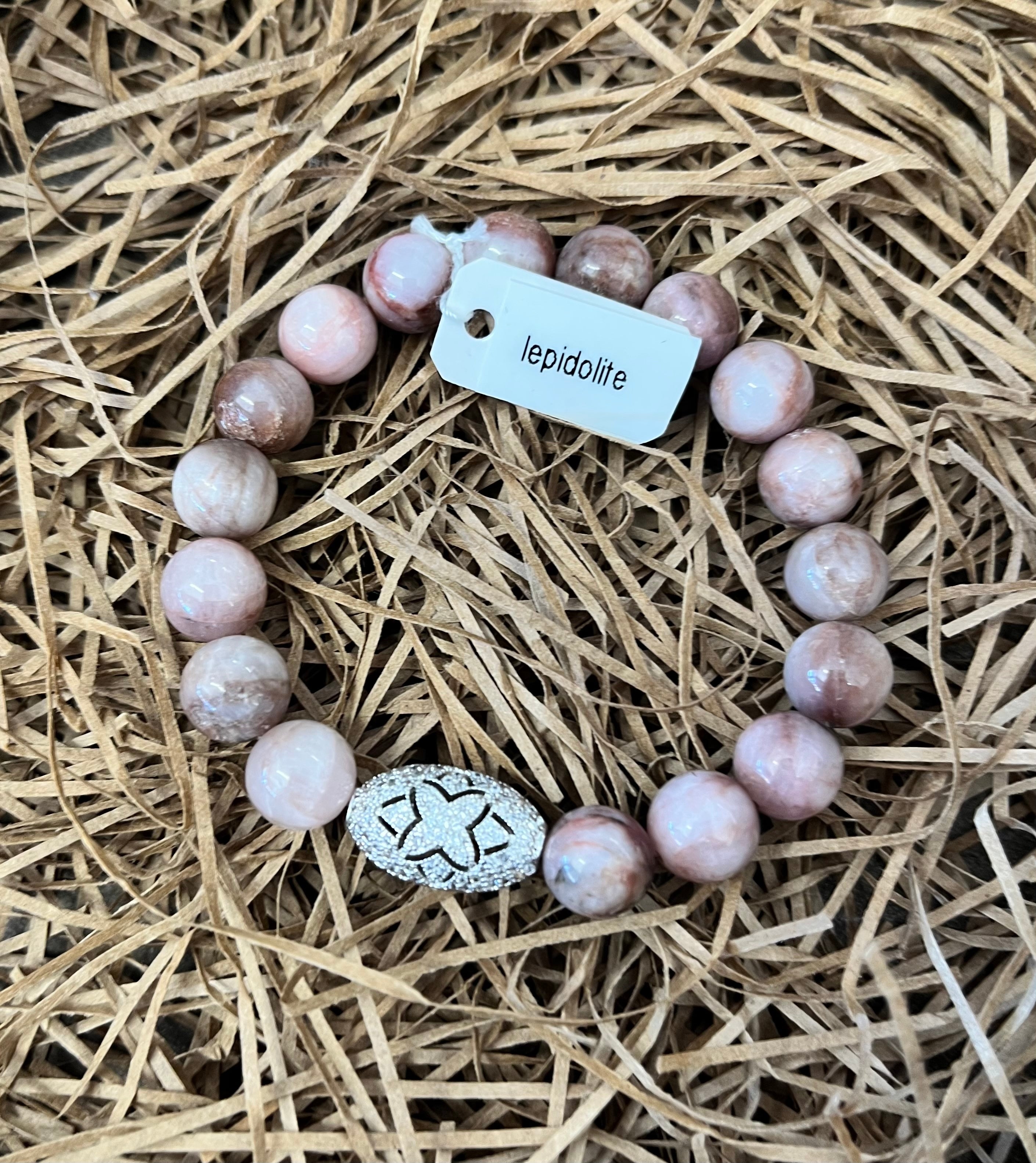 Stretch Bracelet ~ Lepidolite Gemstone