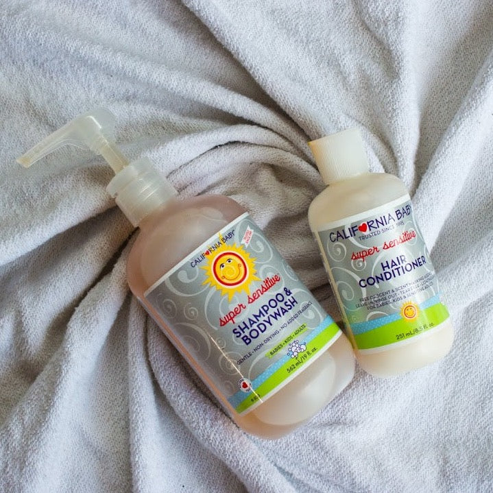 California Baby - (No Fragrance) Super Sensitive™ Shampoo + Conditioner Bundle