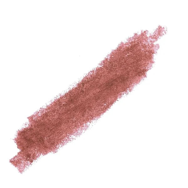 Swatch of a muted maroon shade lipstick smear showcasing texture and color intensity for Merle Norman Cosmetics - Soft Blur Lipstick (Limited-Edition Discontinued).