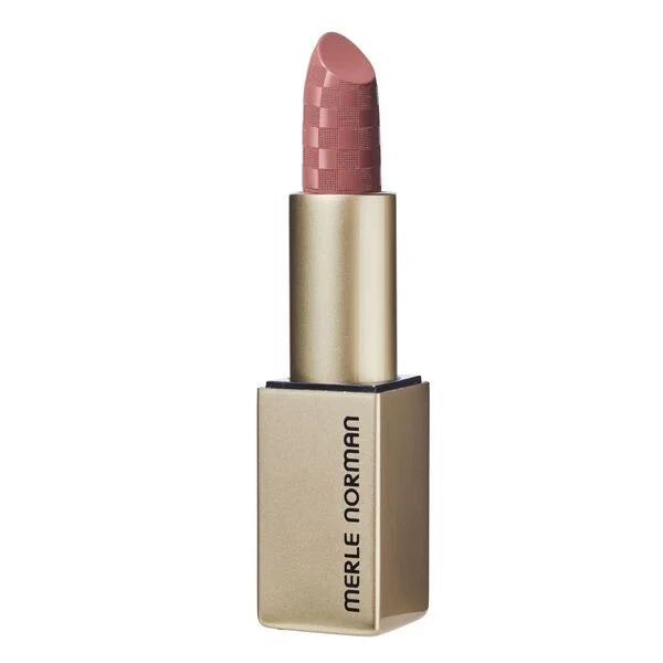 Merle Norman Cosmetics - Soft Blur Lipstick (Limited-Edition Discontinued) in a soft beige shade with a textured finish, reflecting stylish essentials for little ones and moms.