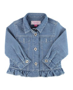 RuffleButts + RuggedButts - Girls Light Wash Jacket
: Blue / 4T