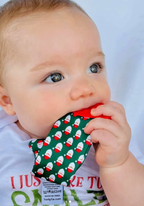 Tasty Tie® - Tasty Tie Teether, Crinkle Toy, Baby Boy Gift: Santa