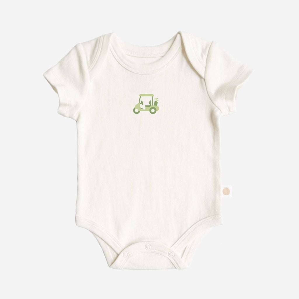 The Blueberry Hill - Onesie Golf Baby Romper Organic Cotton Gift Graphic Bodysuit - 0-6m