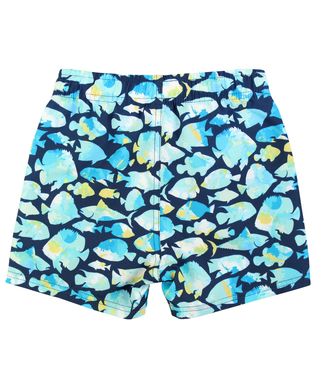 RuffleButts + RuggedButts - Boys Fish Friends Swim Trunks
: Blue / 4T