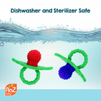 RaZbaby - RaZberry Silicone Teether 2PK - Red & Dark Blue