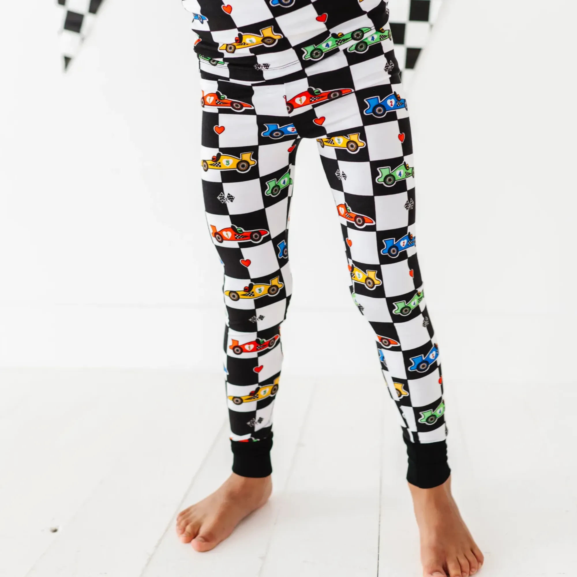 Kiki + Lulu - Racecar Kids Pajamas: 4T