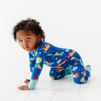 Kiki + Lulu - Cozy & Courageous Superhero Convertible Footie: 12-18m