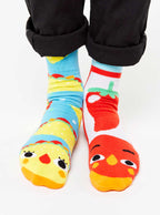 Pals Socks - Taco & Hot Sauce Mismatched Non-Slip Socks for Kids: Ages 9-12