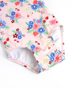 RuffleButts + RuggedButts - Girls Coastal Breeze Floral Bow V-Back One Piece Swimsuit
: Pink / 4T