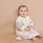 The Blueberry Hill - Stripe Cardigan Pastel | Kid & Baby Sweater Fall Spring: S; 12-24m
