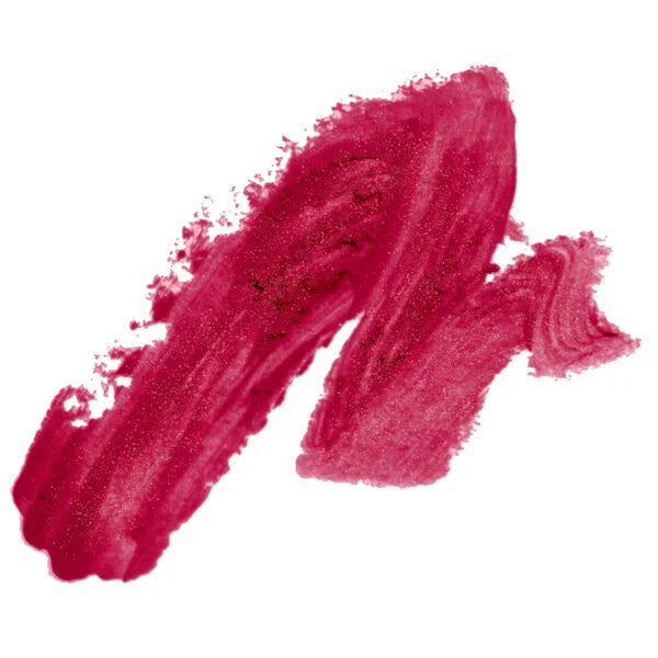 Rich raspberry lip color swatch showcasing vibrant pigment and smooth texture of Merle Norman Cosmetics - Age Defying+ Lipcolor, perfect for mom life essentials.