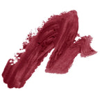 Deep red brick lipstick swatch showcasing rich, creamy texture of Merle Norman Cosmetics - Age Defying+ Lipcolor, perfect for stylish moms embracing mom life essentials.