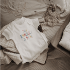 Finn + Emma - Baby organic graphic bodysuit | the snuggle is real: 6-9m