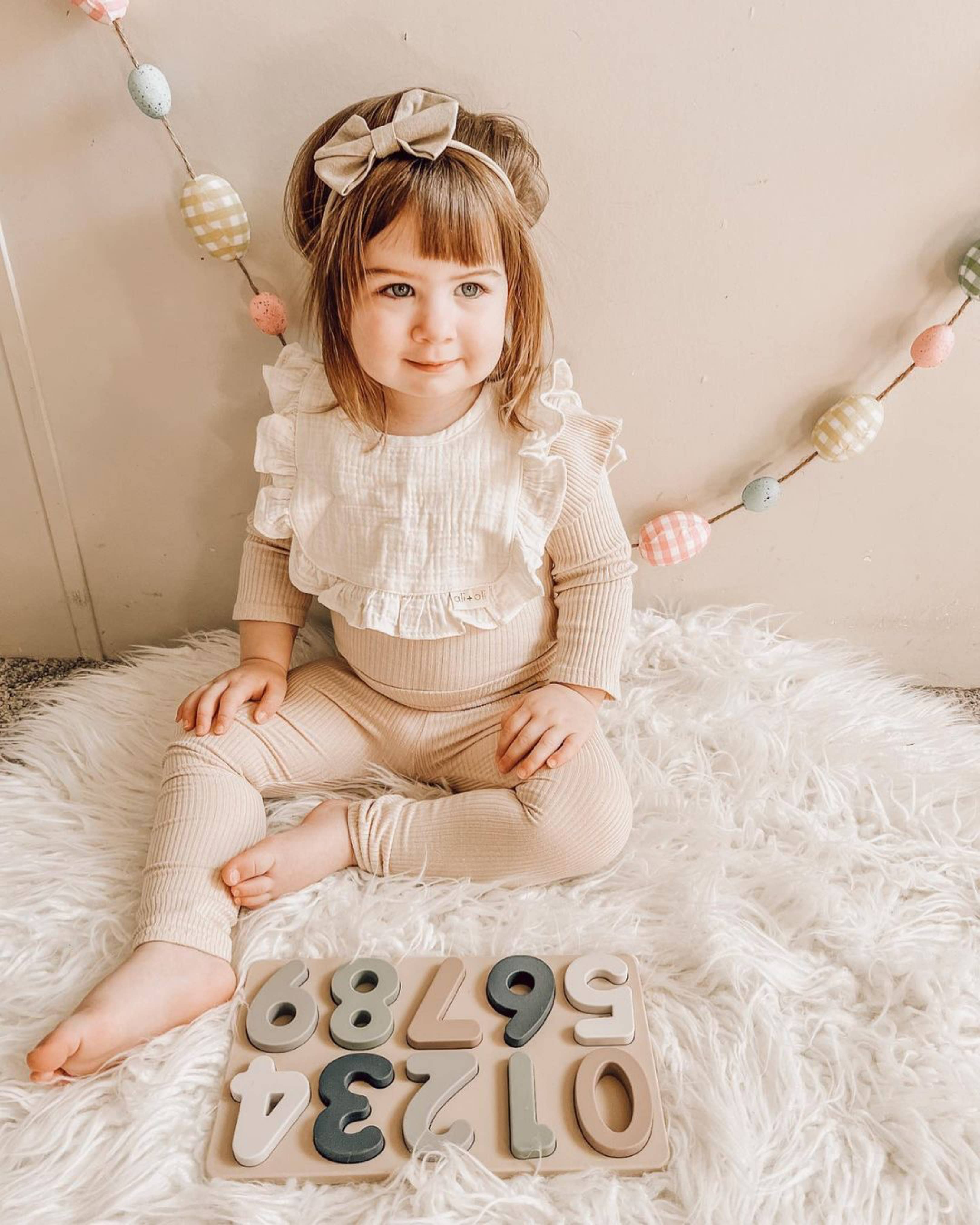 Ali+Oli - Large Soft Silicone Number Puzzle (11-pc) for Toddlers