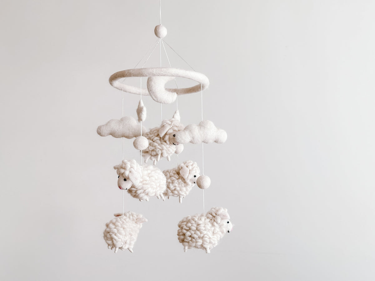 Mobile - Felt Baby - Counting Sheep