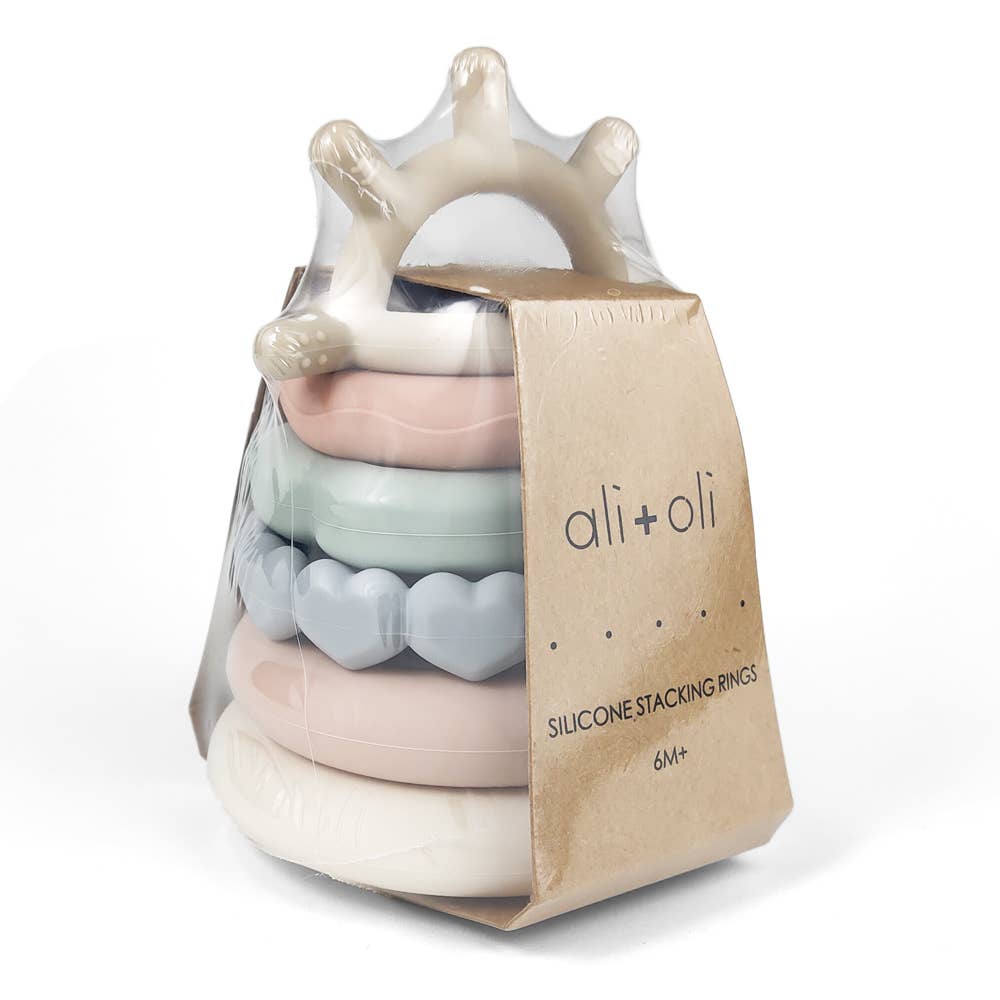 Ali+Oli - Soft Silicone Stacking Ring Tower (6-pc)