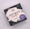 Villa Bain - Sleep Aid Shower Cube packaging featuring elegant botanical design and a calming color palette, promoting relaxation and wellness for mom life essentials.