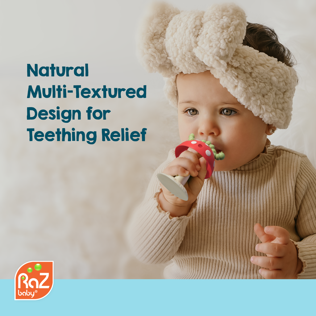 RaZbaby - Chompy Grip Teether: Red