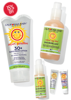 California Baby - Unscented Sunscreen + Bug Spray Bundle Large