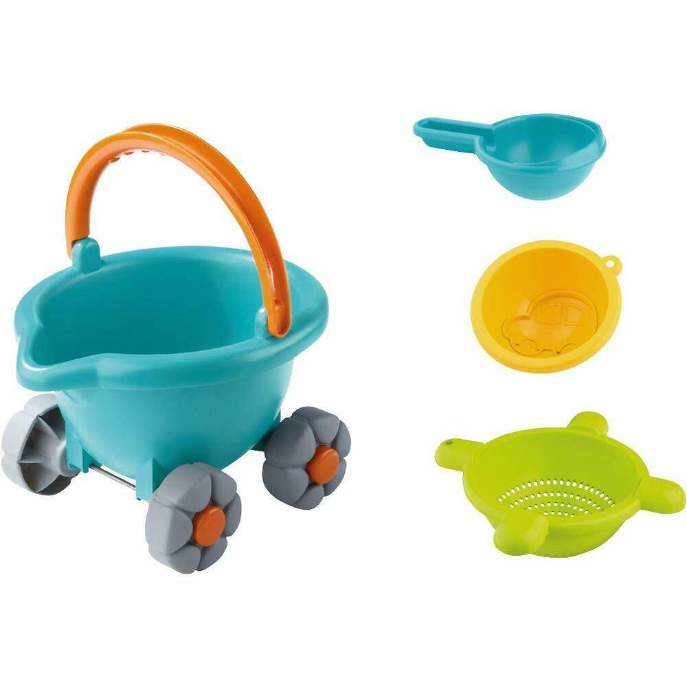 HABA USA - Sand Bucket Scooter 4 Piece Nesting Beach Toy Set