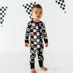 Kiki + Lulu - Racecar Convertible Footies: 18-24m