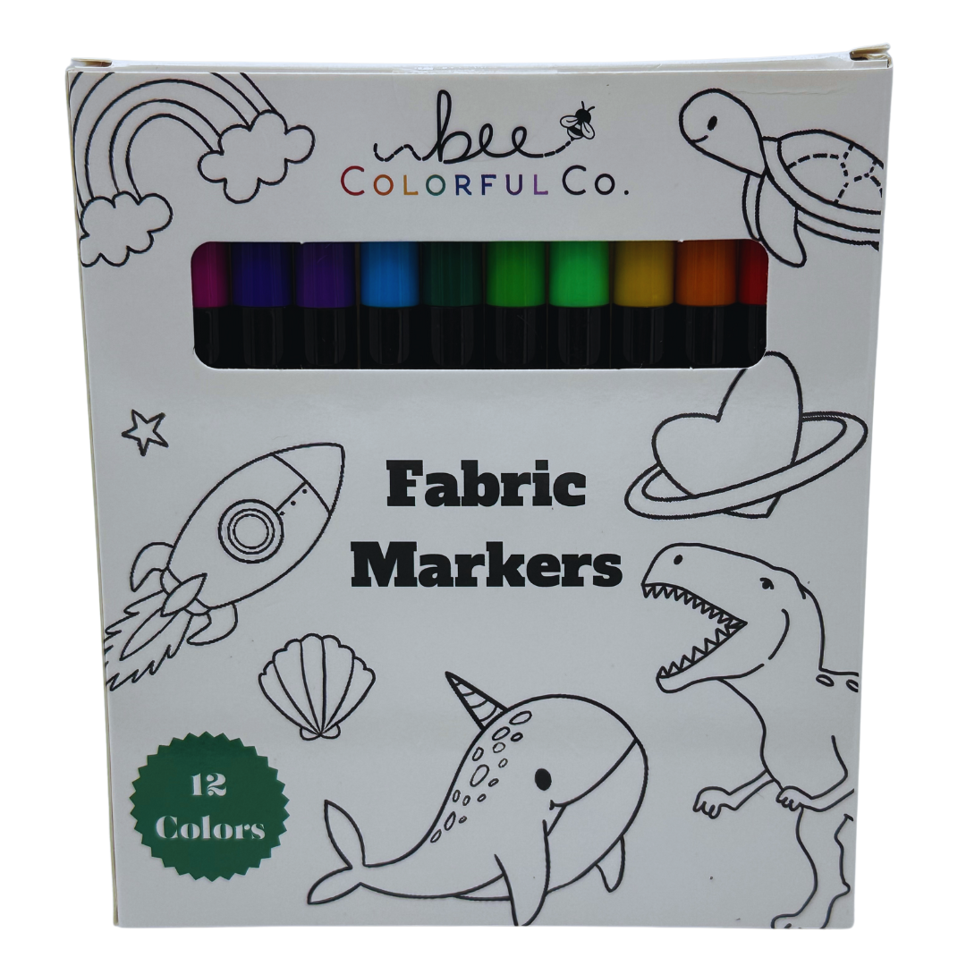 Bee Colorful Co. - Fabric Markers Set for Customizing Coloring Pajamas