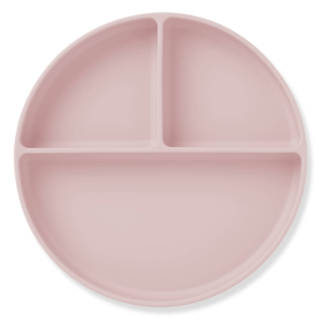 Ali+Oli - Baby Plate with Suction and  Divided Portions (Pink)