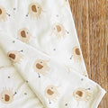 Viverano Organics - Elephant Reversible Baby Blanket (Organic Jersey): Natural, featuring soft organic fabric with a cute neutral-toned elephant print, perfect for cozy baby essentials from a curated children’s boutique.