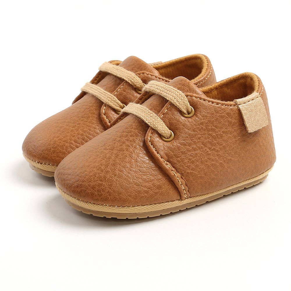 Urban Tots - Taylor Leather Kicks - Brown: 12-18m