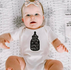 Finn + Emma - Baby graphic organic bodysuit | I'll have a Bottle of the House White: 0-3m