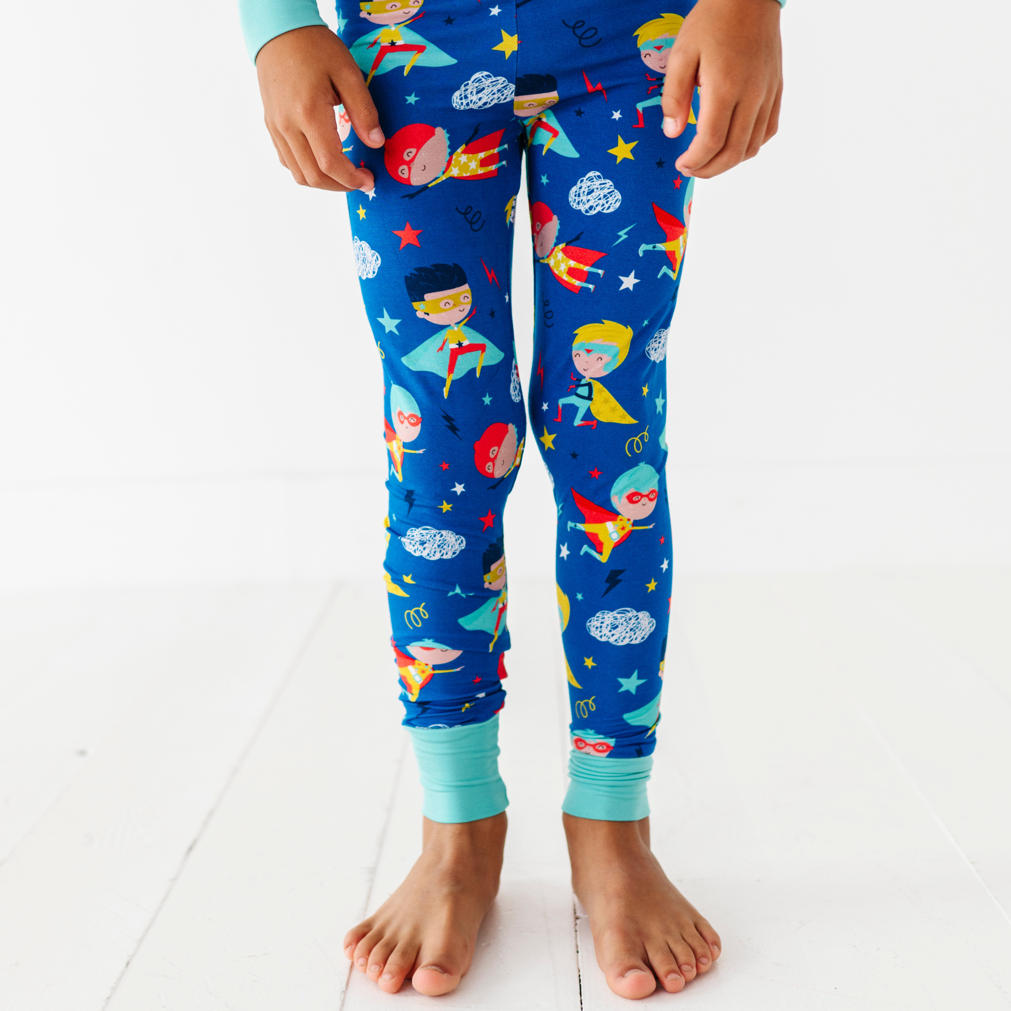 Kiki + Lulu - Cozy & Courageous Superhero Kids Pajamas: 2T
