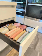 Ali+Oli - Silicone Baby Bib Roll Up & Stay Closed (Blush)