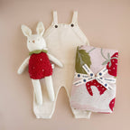 The Blueberry Hill - Blanket Strawberry Bunny Organic Baby Decor Spring Summer: Blush