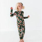 Kiki + Lulu - Rustic Blooms Ribbed Toddler/Big Kid Pajamas: 2T