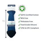 Tasty Tie® - Tasty Tie Teether, Crinkle Toy, Baby Boy Gift: Polkadot
